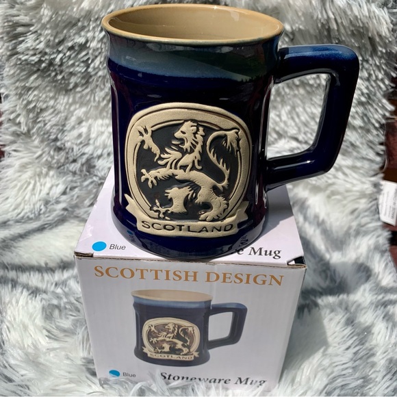 ⭐️SOLD⭐️Glen Appin Stoneware Mug 16.9 oz 500 ml | Lion Rampant - Blue NEW!! - Picture 2 of 10